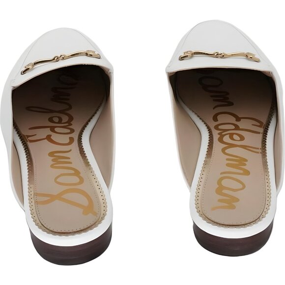 Sam Edelman Women's White Linnie Bit Mules Size 7.5 M - Fast Shipping - Picture 3 of 6